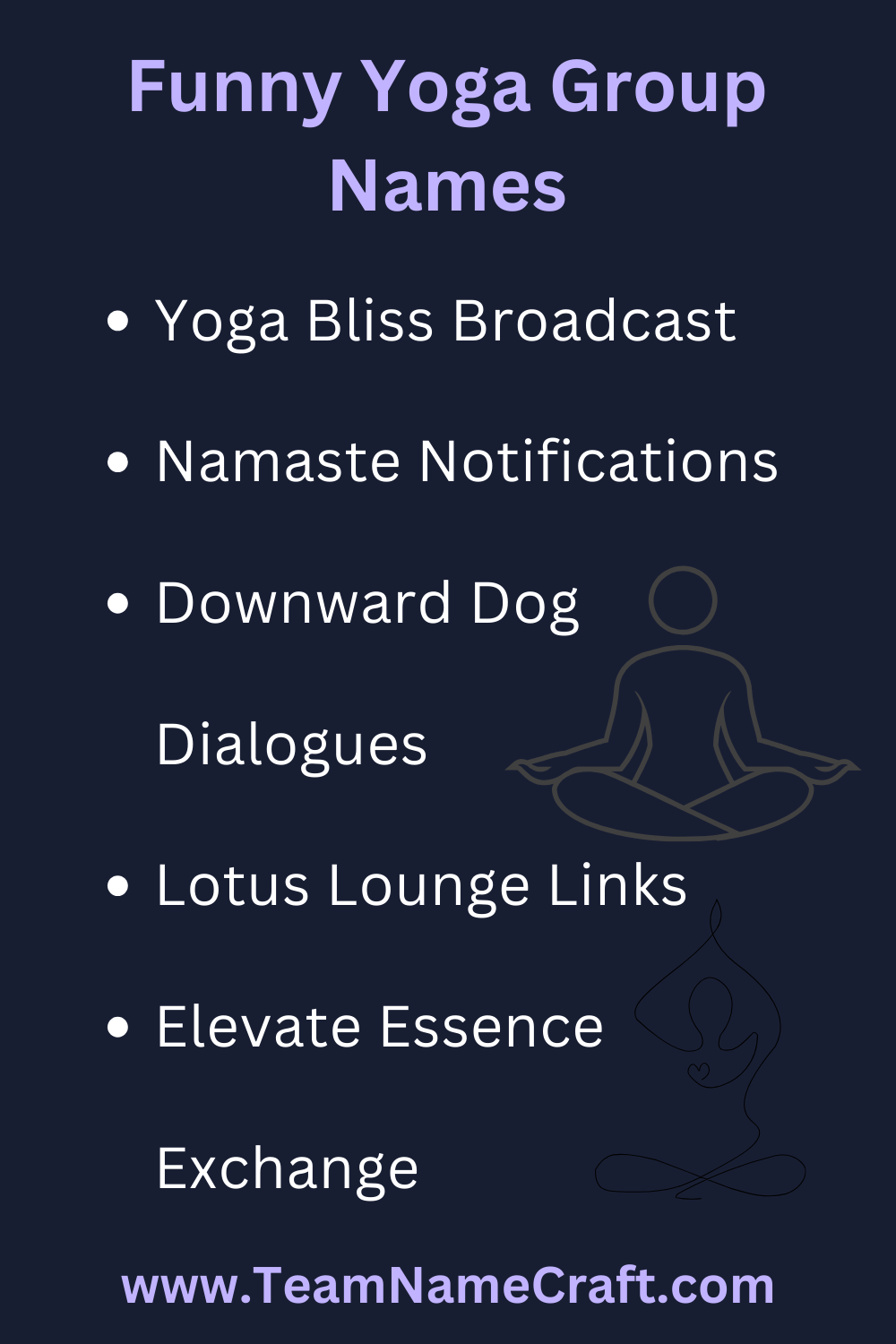Funny Yoga Group Names