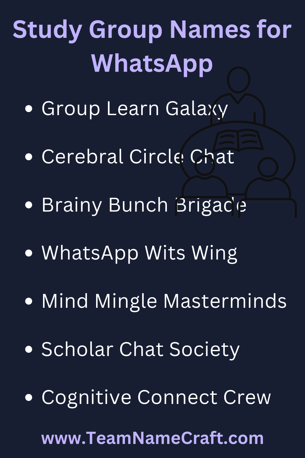 Study Group Names for WhatsApp