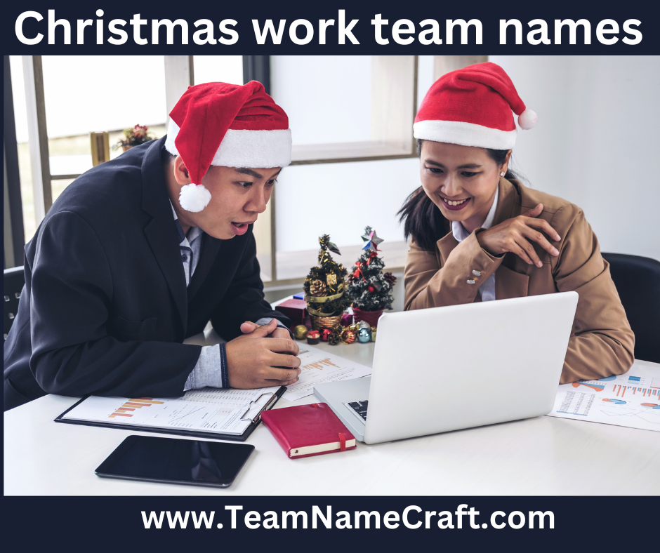 christmas work team names