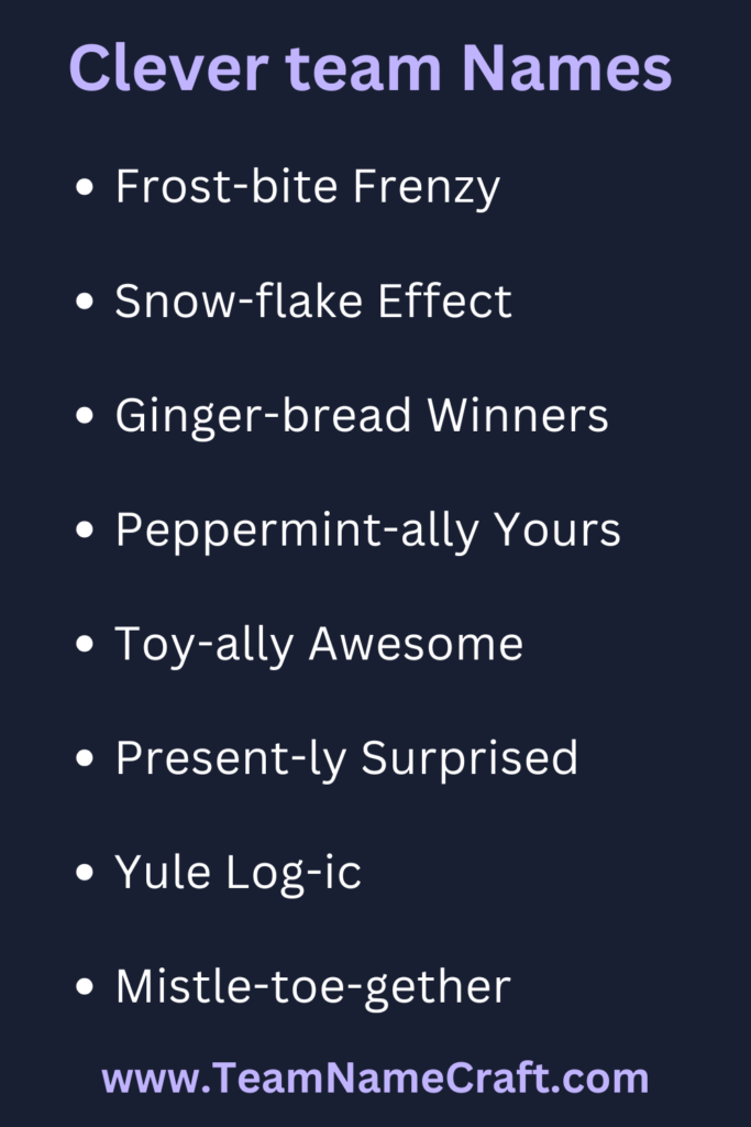 clever team names