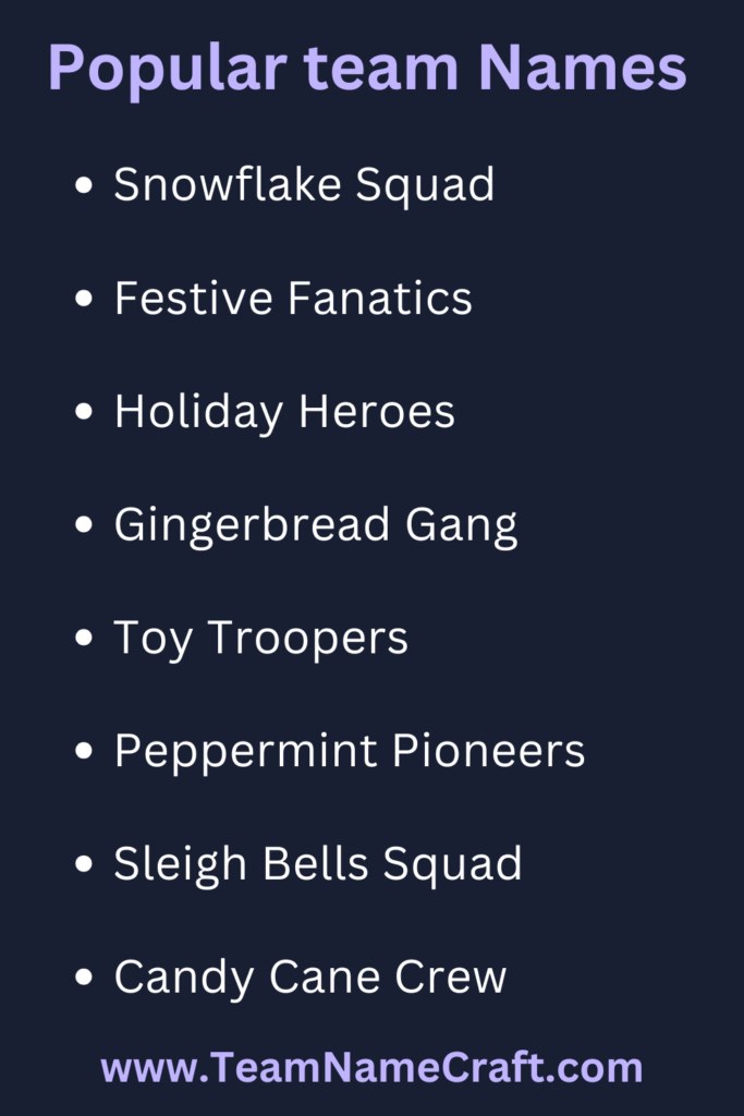 popular team names
