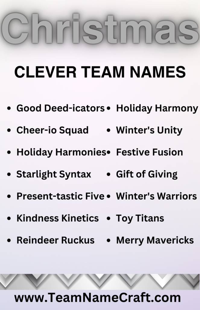 clever team names