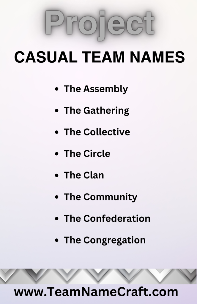 casual team names