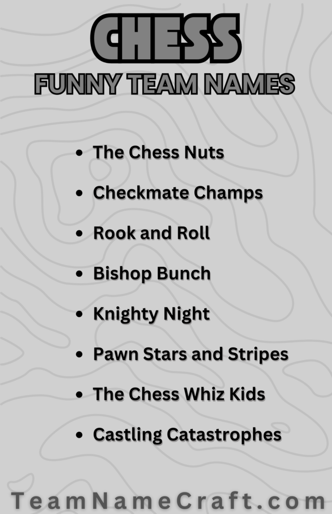 Funny Chess Team Names