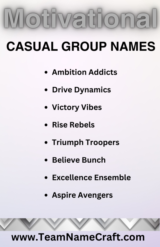 casual team names