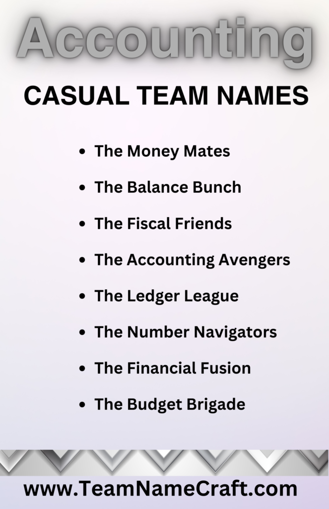 casual team names