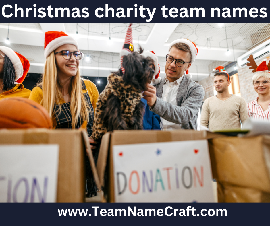 christmas charity team names