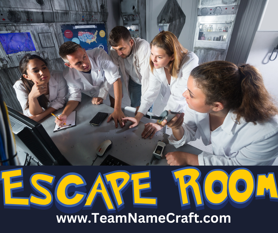 Escape room team names