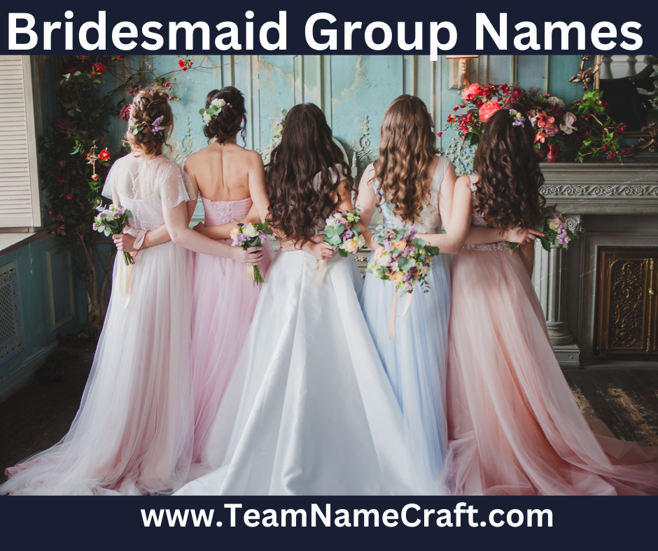 Bridesmaid Group Chat Names