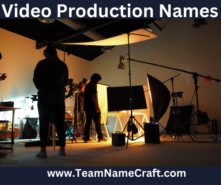 Best Video production team names