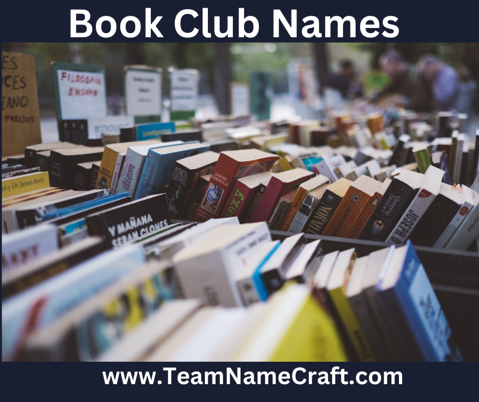 Fun Book Club Names