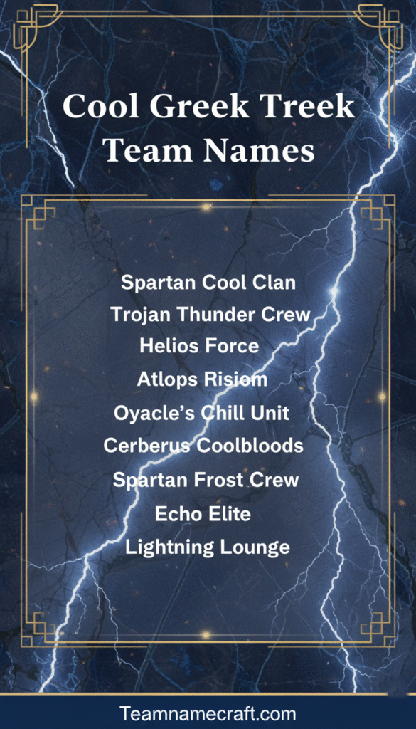 Cool Greek Team Names