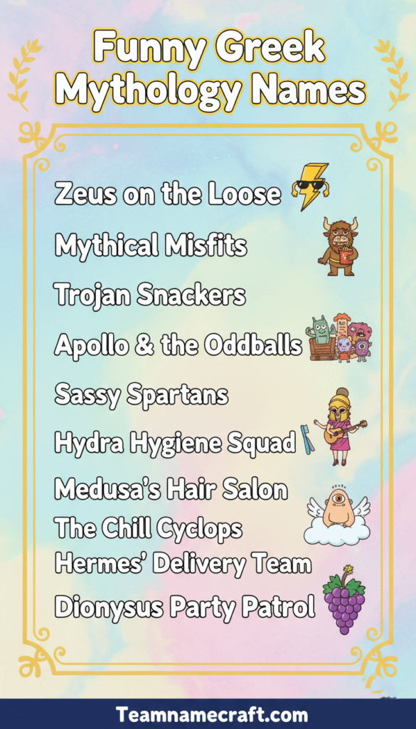 Funny Greek Mythology Names