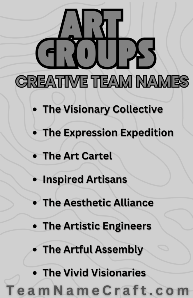 Names for Creative Art Groups