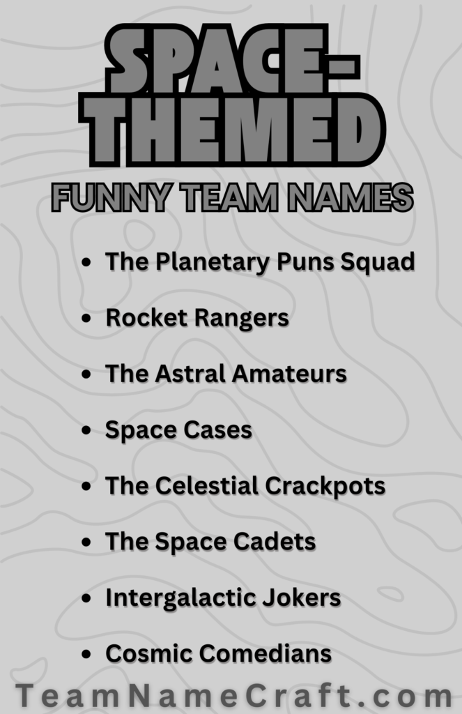 Funny Space-Themed Group Names