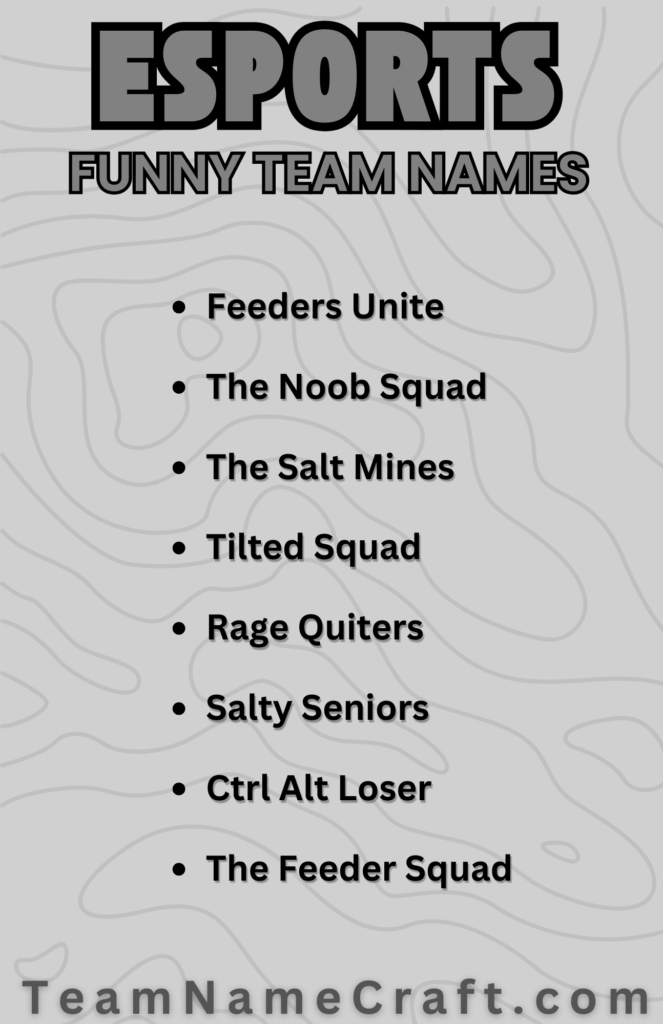 Funny Esports Team Names