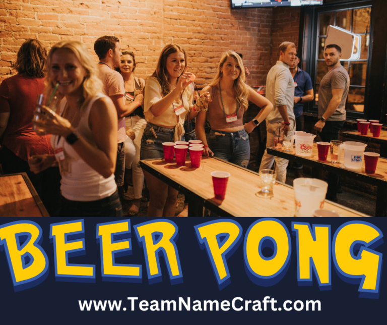 Funny beer pong names