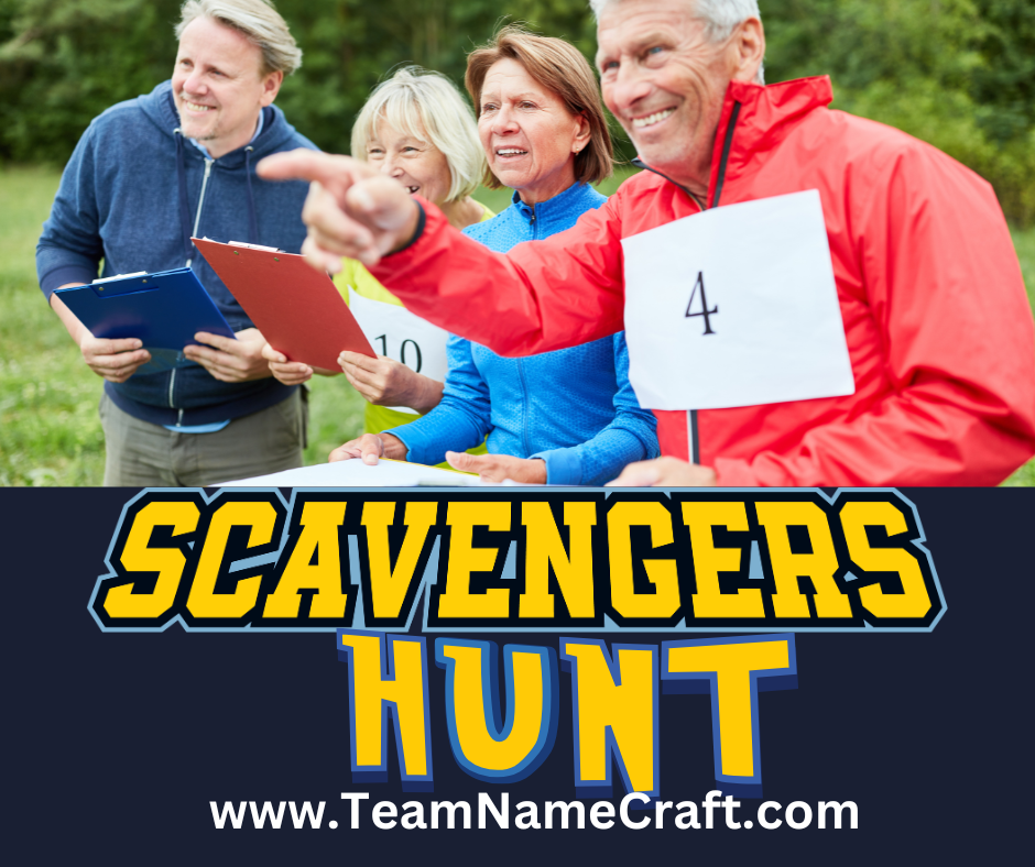 Cool scavenger hunt team names