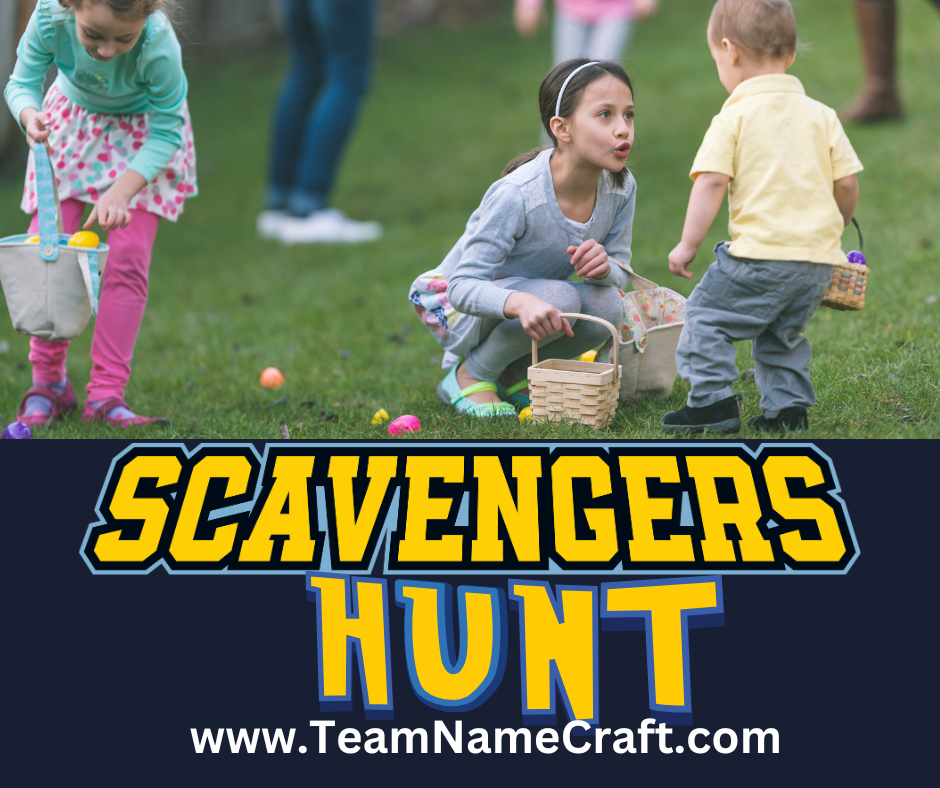 Scavenger hunt team names