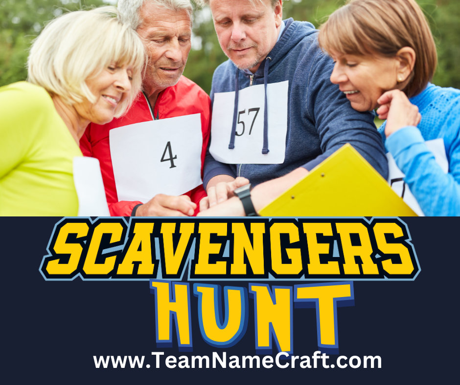 Scavenger hunt team names