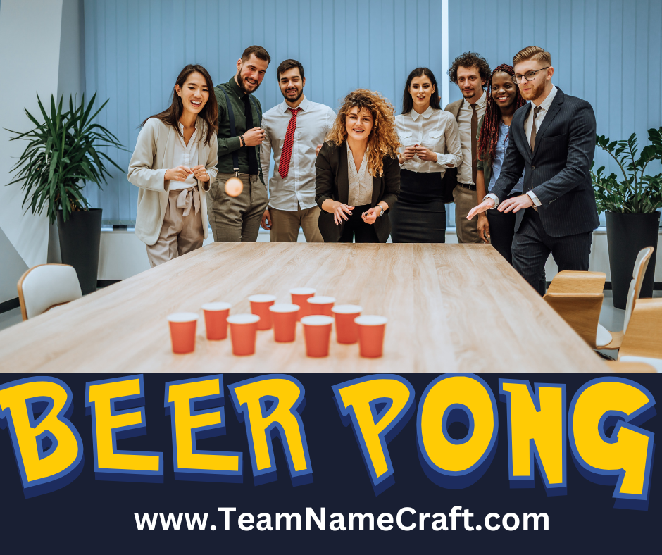 Beer pong team names