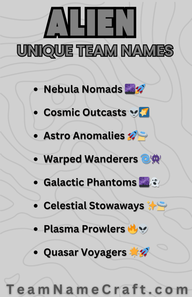 Alien Team Names