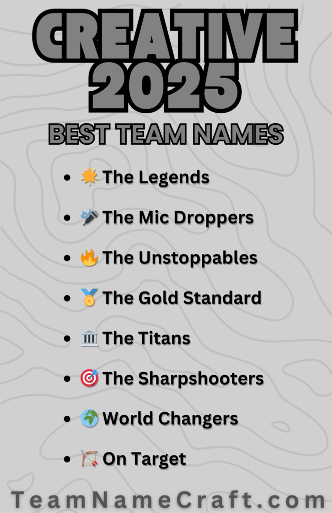 Best Team Name Ideas