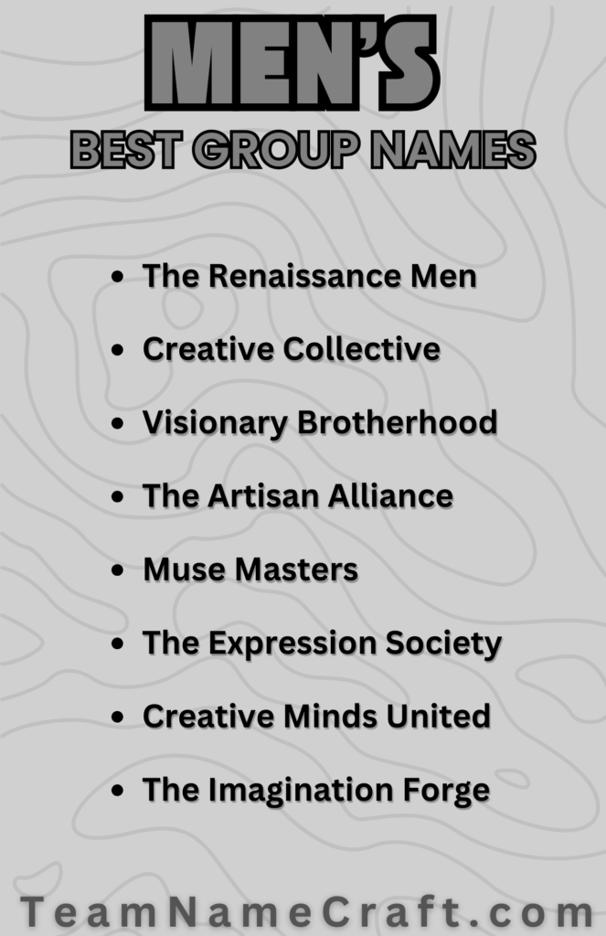 Men's Group Names
