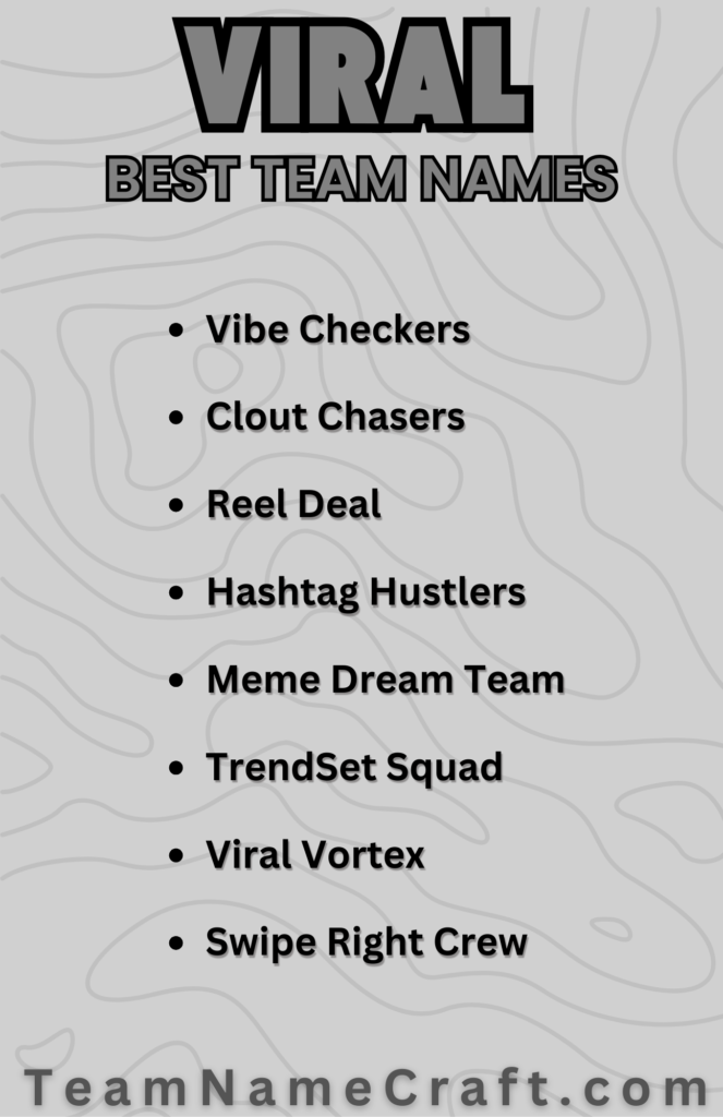 Viral Team Names