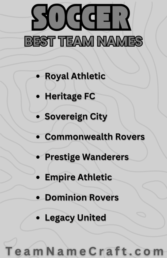 Soccer Team Names