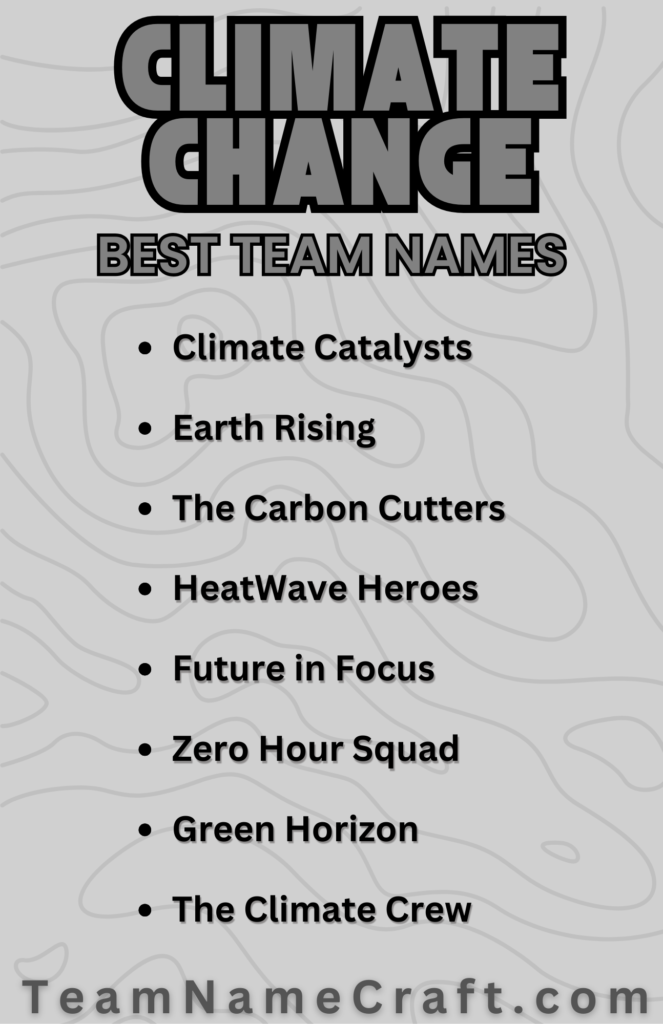 Funny & Impactful Climate Action Group Names
