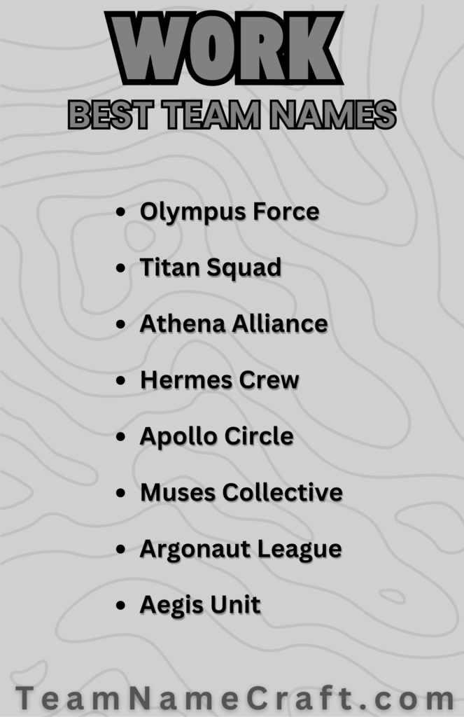 Greek mythology Names for Work Teams