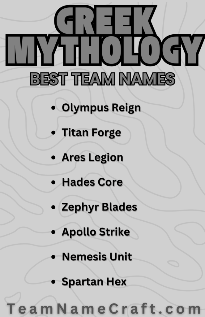 Greek Mythology Esports Clan Names