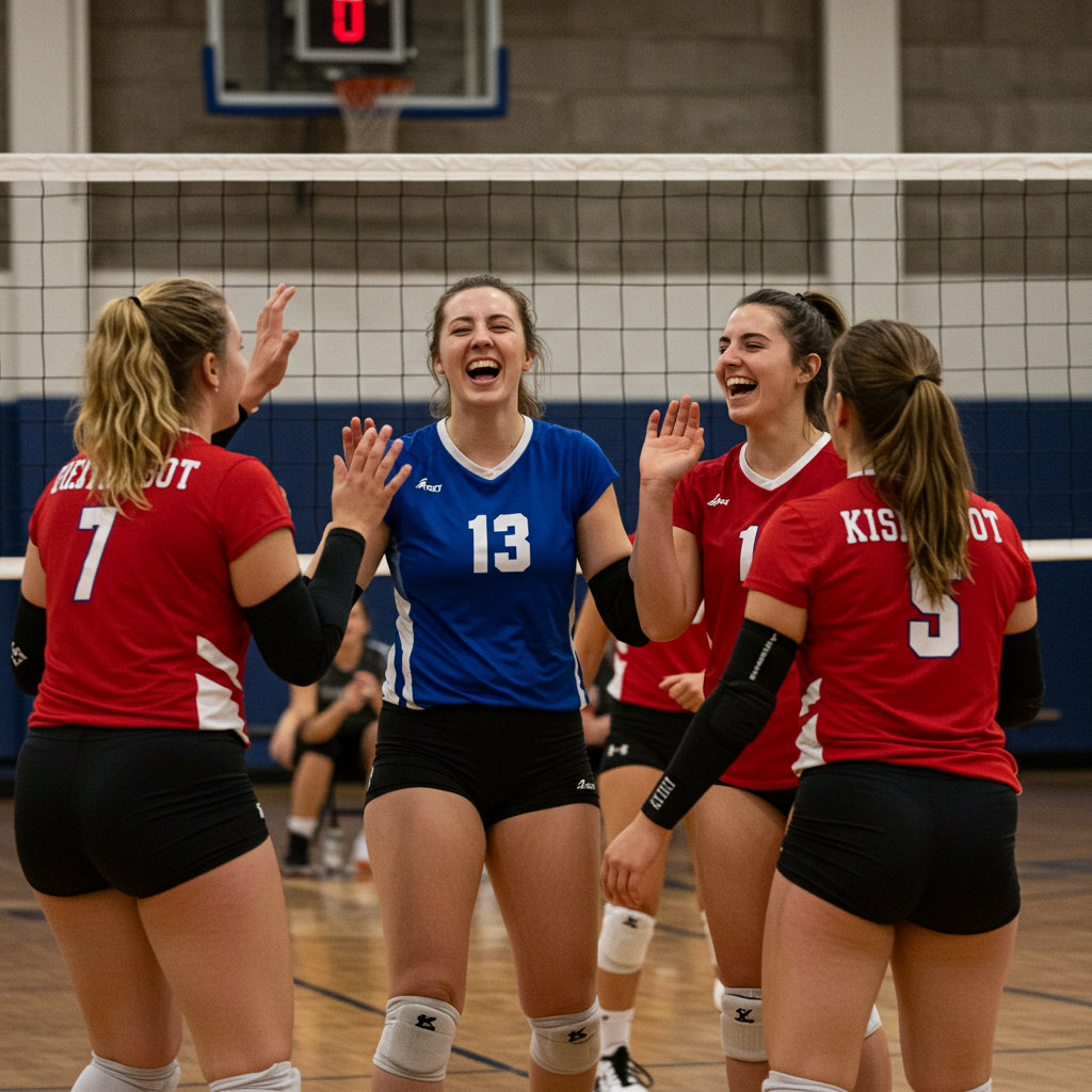 coed volleyball team name puns