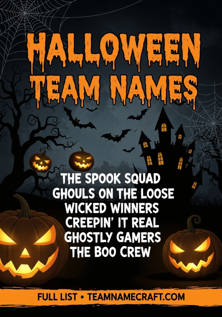 Halloween Team Names