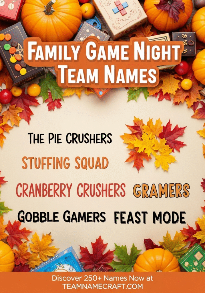 Thanksgiving Team Names