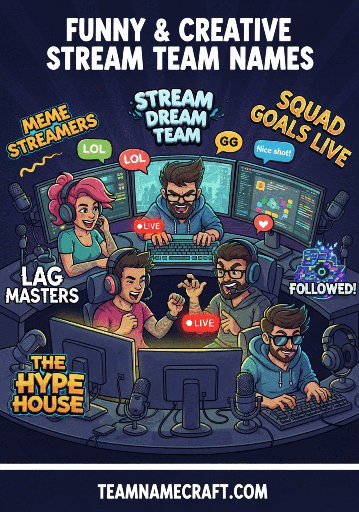 Stream Team Names