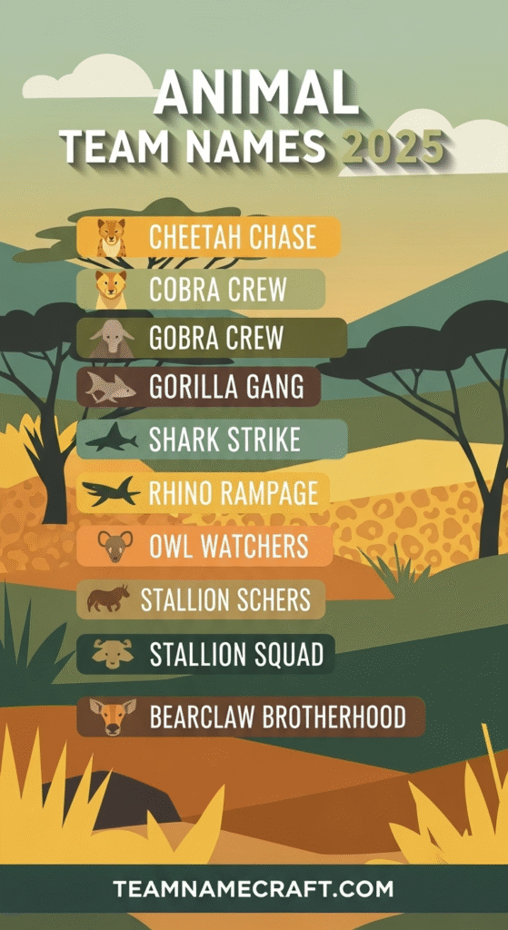 Animal Team Names