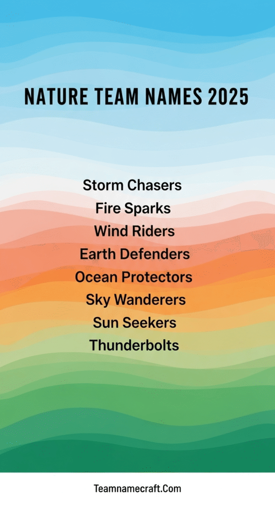 Nature Team Names