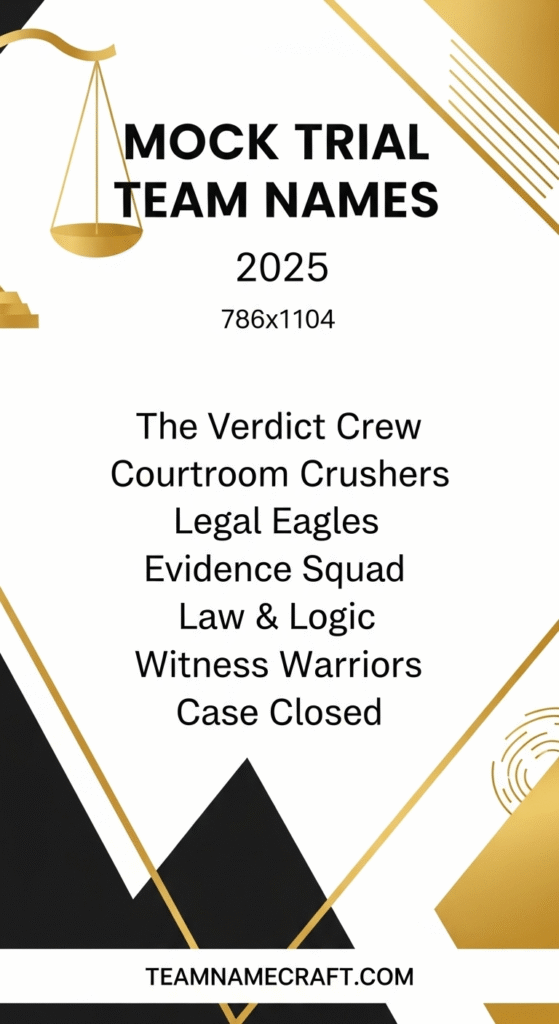 Mock Trial Team Names