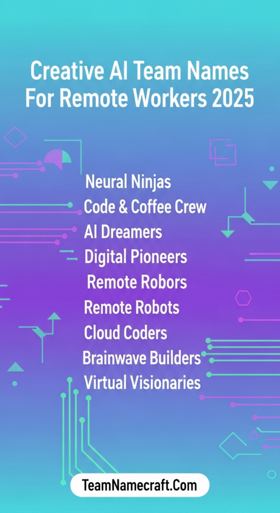 Creative AI Team Names For Remote Workers