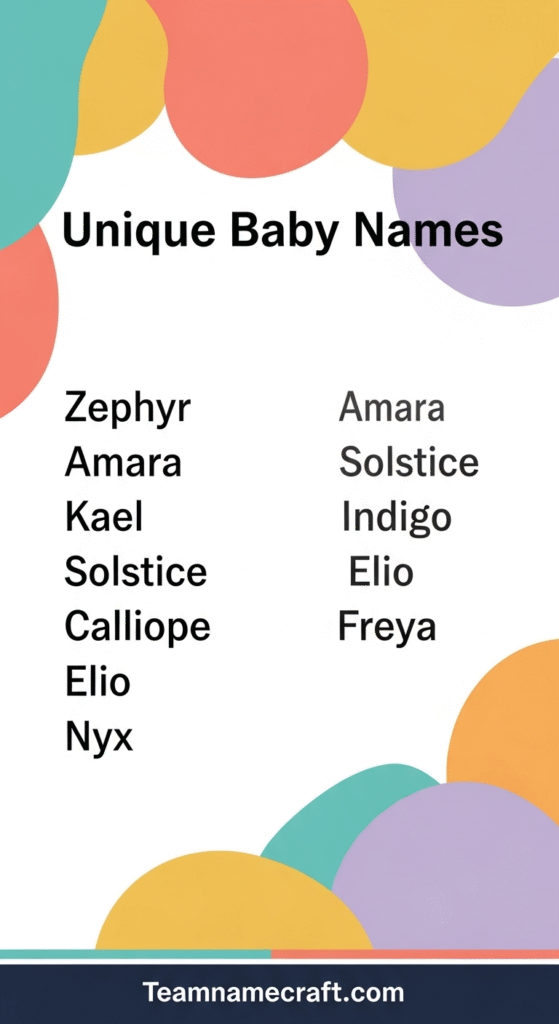 Unique Baby Names