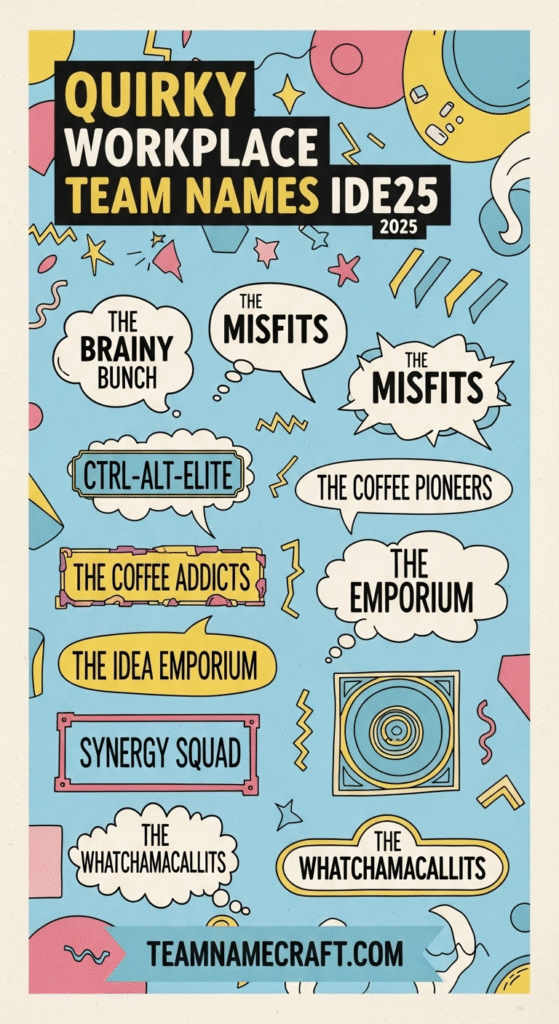 Quirky Workplace Team Names Ideas
