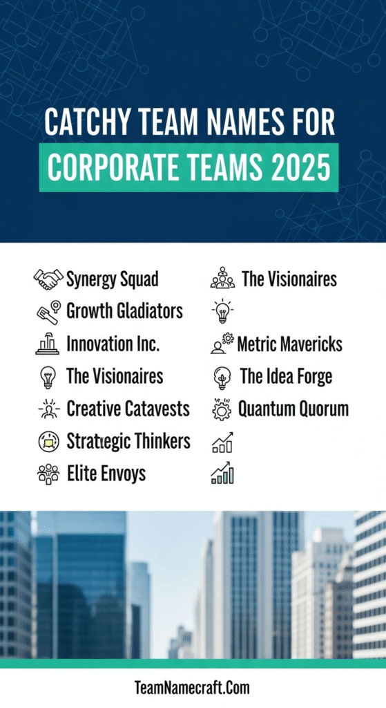 Catchy Team Names For Corporate Teams