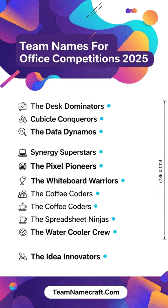 Team Names For Office Competitions