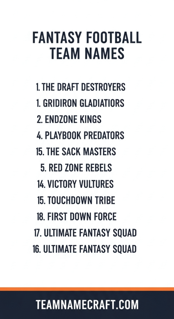 Fantasy Football Team Names