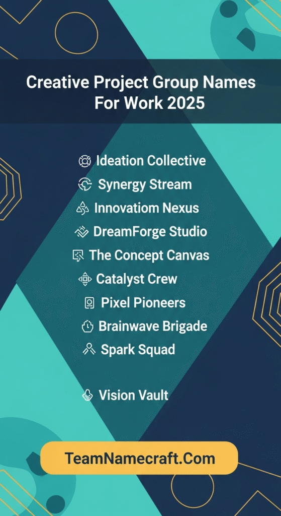 Creative Project Group Names For Work