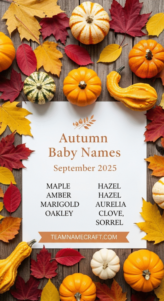 Autumn Baby Names September 2025