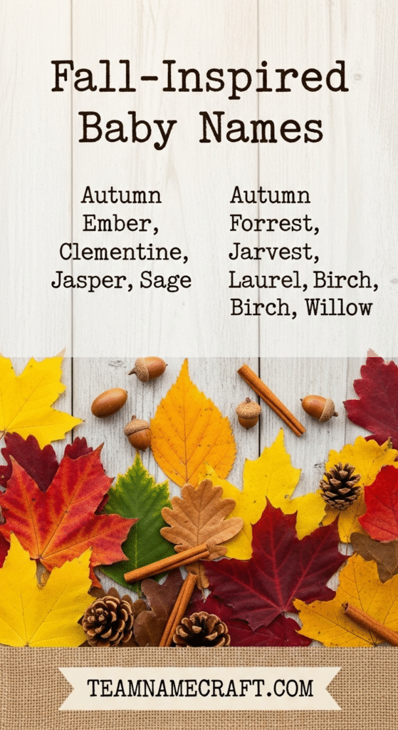 Fall-Inspired Baby Names