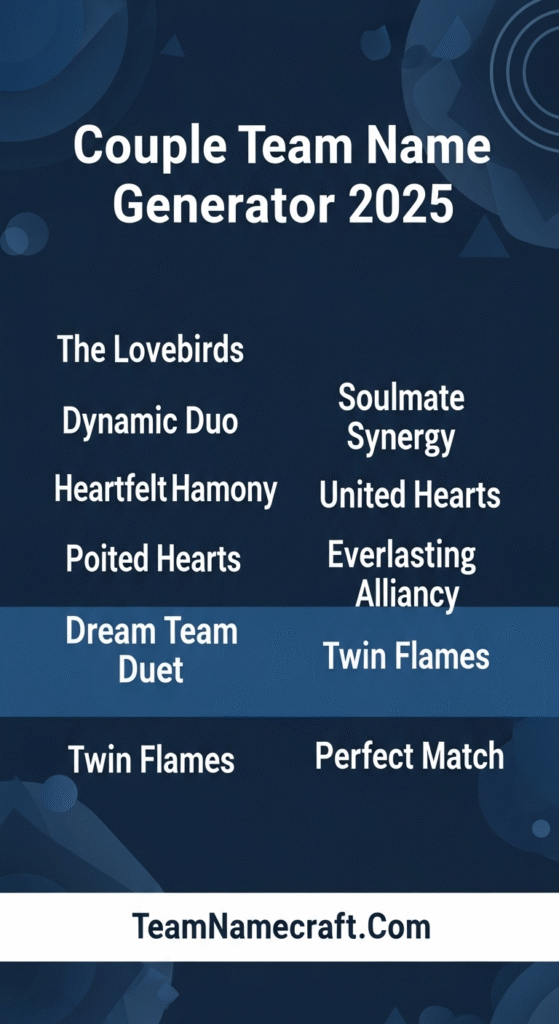 Couple Team Name Generator